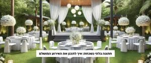 חתונה בלתי נשכחת איך לתכנן את האירוע המושלם