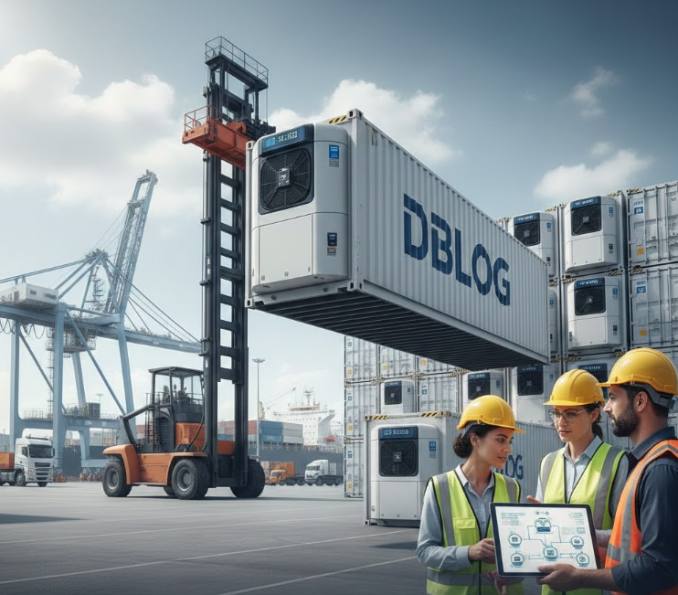 מכולה ועובדים של DBLOG