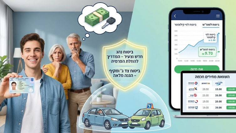 המדריך להוזלת הפרמיה להורים ולנהגים